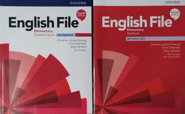 Christina Latham-Koenig et al.: English File Elementary Student's Book with Digital Pack + Workbook without key - Fourth edition