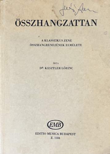 Dr. Kesztler Lőrinc: Összhangzattan