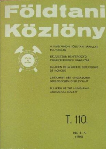 Gellai Mária: Földtani Közlöny 1980/3-4.