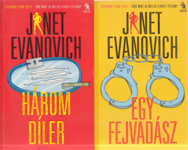 Janet Evanovich: 2 db. Stephanie Plum krimi (Három díler + Egy fejvadász)