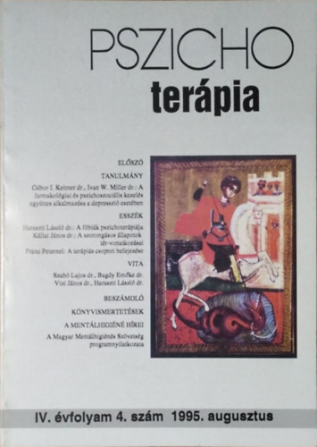 Buda Béla (szerk.): Pszichoterápia, IV. évf. 4. szám (1995. augusztus)