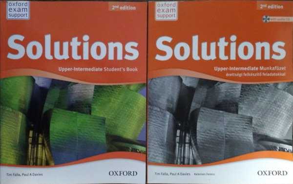 Paul A. Davies - Tim Falla, Kelemen Ferenc, Rézműves Zoltán: Solutions Upper-Intermediate Student's Book + Workbook