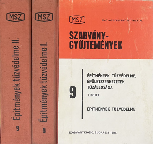 Zimmermann Kurt (szerk.): Szabványgyűjtemények 9. - Építmények tűzvédelme, épületszerkezetek tűzállósága I-II.