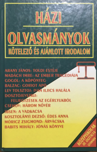 Forgács Anna-Osztovits Sz.: Házi olvasmányok/kötelező és aj. irod./középiskolák III oszt.