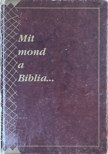 : Mit mond a Biblia...
