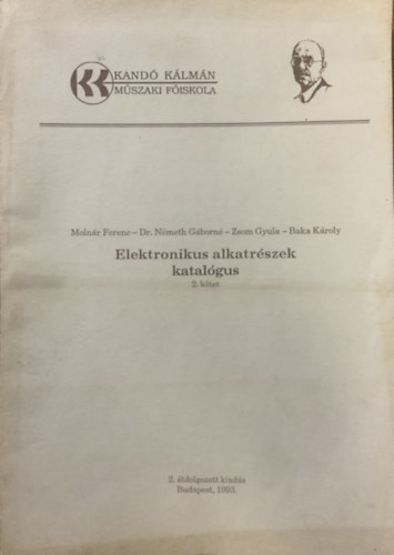 : Elektronikus alkatrészek katalógus II.