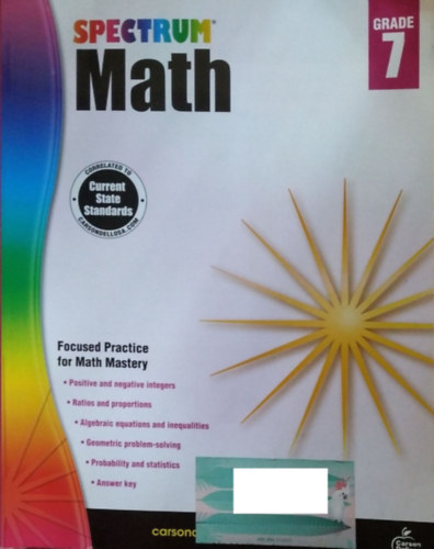 Spectrum: Spectrum Math, Grade 7 (Spectrum Matematika, 7. osztály)