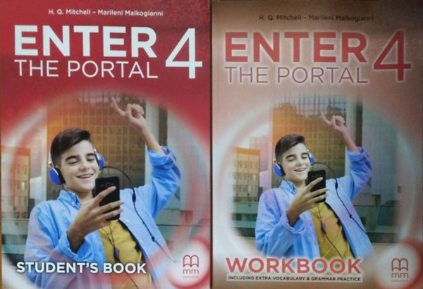 H. Q. Mitchell - Marileni Malkogianni: Enter the Portal 4 - Student's Book + Workbook (2 kötet)