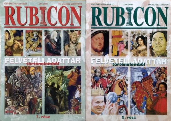 G. Szabó István: Rubicon - Felvételi adattár történelemből, 1-2. rész