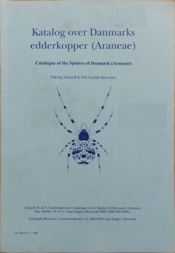Nikolaj Scharff - Ole Gudik-Sørensen: Catalogue of the Spiders of Denmark (Araneae)