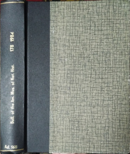 Florence Brauner (ed.): Bulletin of the American Museum of Natural History, vol. 178 (1984)