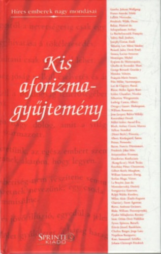 Kurucz-Dávid: Kis aforizmagyűjtemény