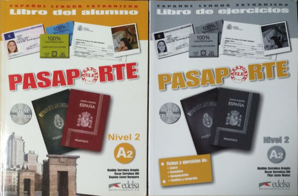 Matilde Cerrolaza Aragón - Óscar Cerrolaza Gili - Begonna Llovet Barquero: Pasaporte Nivel 2 (A2) - Libro del alumno + Libro de ejercicios (2 kötet)