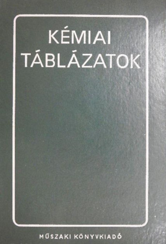 Németh Béla: Kémiai táblázatok