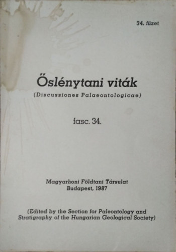 : Őslénytani Viták - 34. füzet