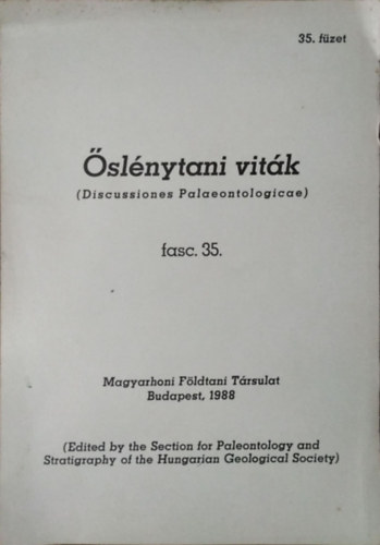 : Őslénytani Viták - 35. füzet