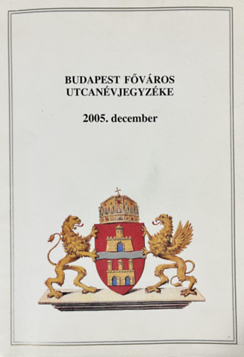: Budapest főváros utcanévjegyzéke