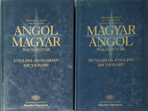 Országh-Magay-Futász-Kövecses: Angol magyar, magyar-angol nagyszótár I-II.