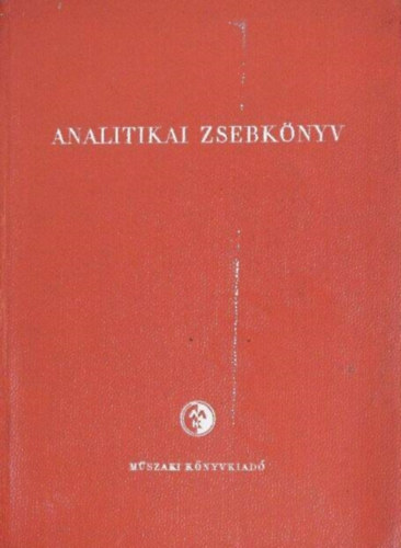 Bányai-Kocsis-Dr. Mázor-Rády: Analitikai zsebkönyv