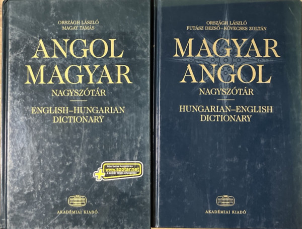 Országh-Magay-Futász-Kövecses: Angol magyar, magyar-angol nagyszótár I-II.