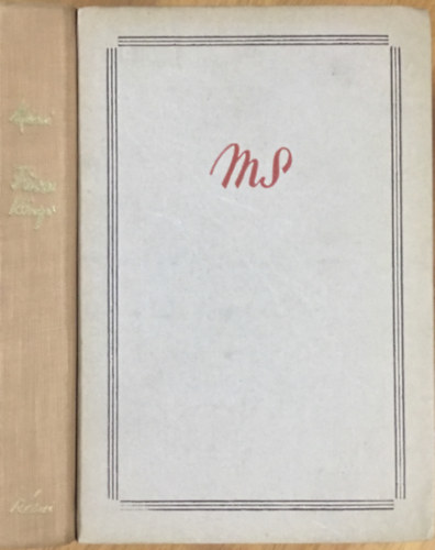 Márai Sándor: Füves könyv (I. kiadás)