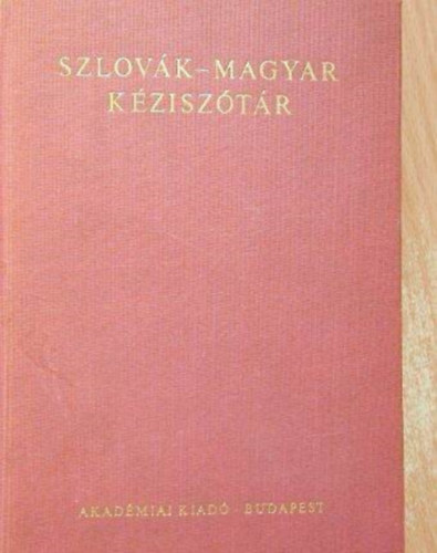 Stelczer-Vendégh: Szlovák-magyar kéziszótár