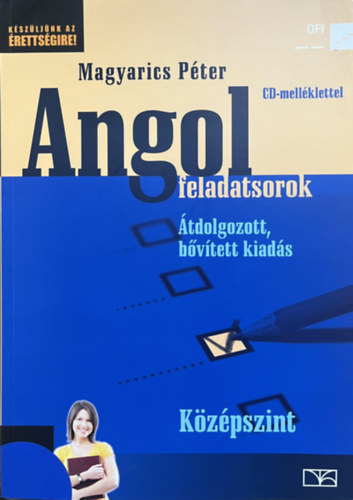 Magyarics Péter: Angol feladatsorok - Középszint (CD-vel)