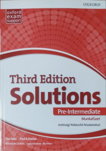 Paul A. Davies; Tim Falla: Solutions - Pre-Intermediate - Munkafüzet érettségi felkészítő feladatokkal