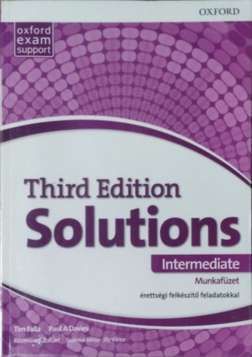 Tim Falla - Paul A Davies - Rézműves Zoltán: Solutions (Third ed.) - Intermediate munkafüzet érettségi felkészítő feladatokkal