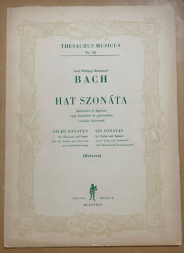 Carl Philipp Emanuel Bach: Hat szonáta