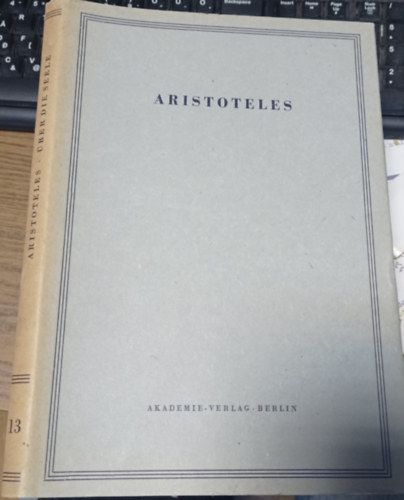 Aristoteles, Willy Theiler: Über die Seele