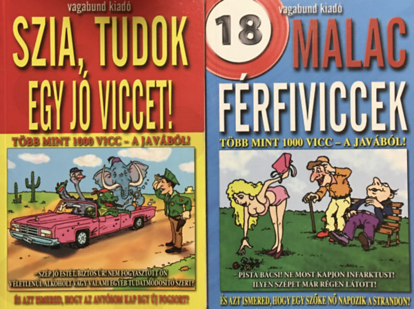 : Malac férfiviccek + Szia, tudok egy jó viccet! (2 kötet)