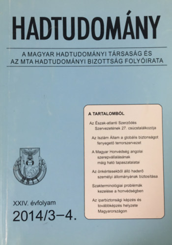 : Hadtudomány 2014/3-4. szám XXIV. évf.