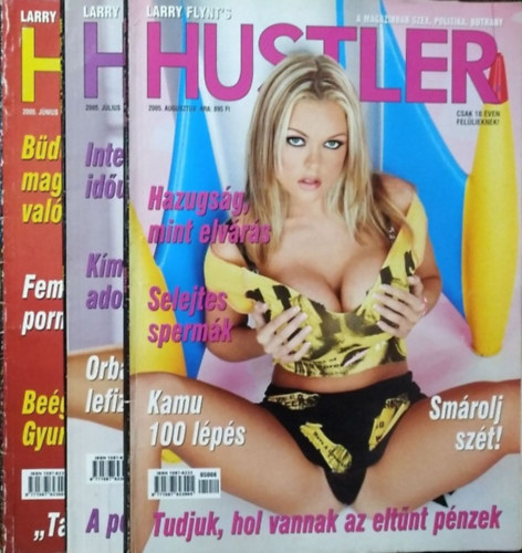 Déri Balázs (főszerk.): Hustler - 2005. június, július, augusztus (3 lapszám)