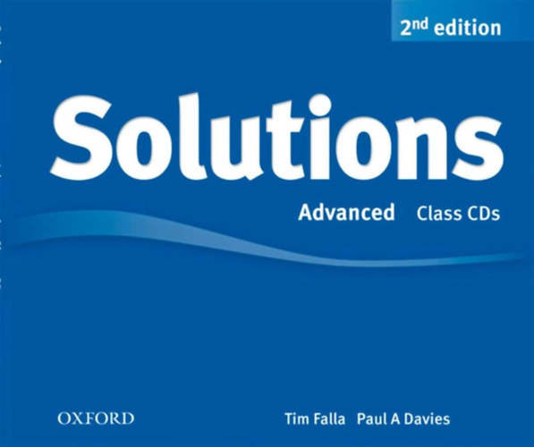 Paul A Davies Tim Falla: Solutions Advanced Class CDs (3 db Audio CD) - 2nd edition