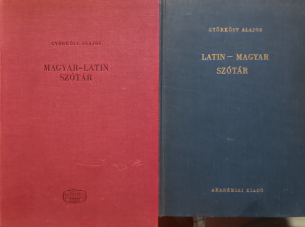 Györkösy Alajos: Magyar-latin szótár + Latin-magyar kéziszótár