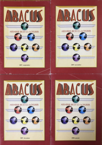 Magyar Zsolt: Abacus - matematikai lapok 10-14 éveseknek (2007. 09., 11., 12., + 2008. 01.) (4 kötet)