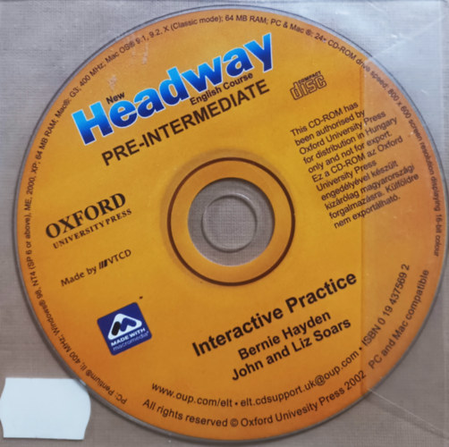 : New Headway Pre-Int Interactive Practice Cd-Rom