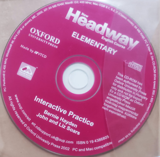 : New Headway Elementary Interactive Practice Cd-Rom