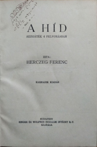 Herczeg Ferenc: A híd