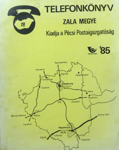 : Telefonkönyv 19 - Zala megye 1985