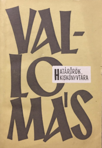 Scherer Ferenc: Vallomás (Határőrök kiskönyvtára)