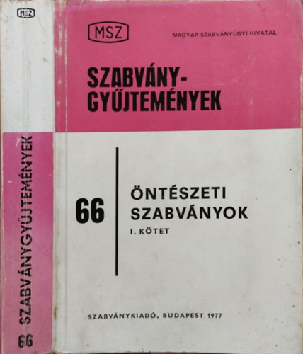 Krakler Lászlóné - Sinkovits György (szerk.): Öntészeti szabványok, I. kötet (MSZ Szabványgyűjtemények 66/I.)