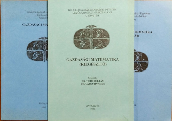 : Gazdasági matematika + Gazdasági matematika példatár + Gazdasági matematika (kiegészítő) (3 kötet)