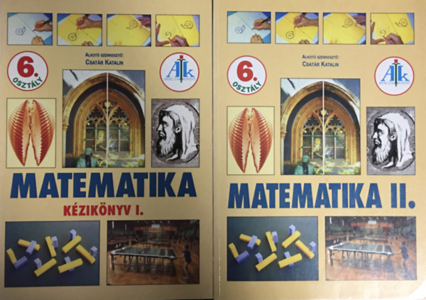 Csatár Katalin: Tanári kézikönyv - Matematika 6. osztály I-II.