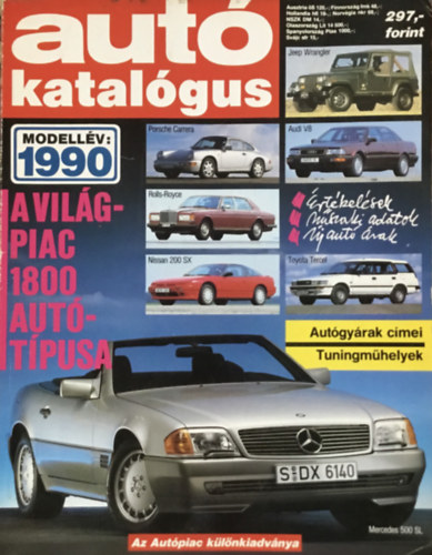 : Autókatalógus 1990-es modellév (Különkiadvány)