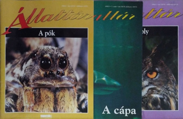 : Állattár 1994/3., 4., 1995/3. (3 szórványszám)