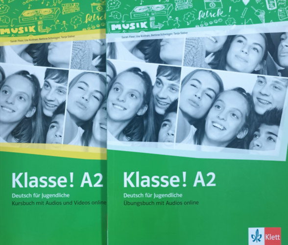 Sarah Fleer, Ute Koithan, Bettina Schweiger, Tanja Sieber: Klasse! A2 - Deutsch für Jugendliche - Kursbuch + Übungsbuch mit Audios online (2 kötet)