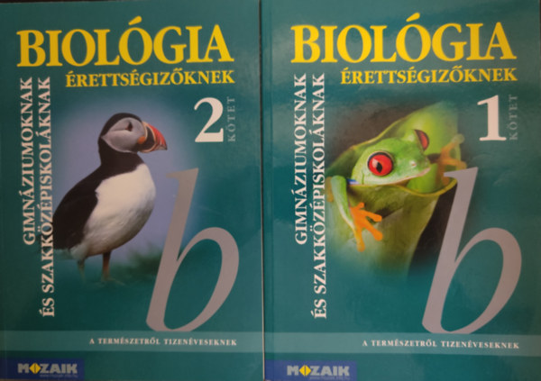 Dr. Szerényi Gábor: Biológia érettségizőknek ( 1.+ 2. kötet 📚)