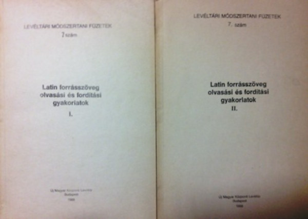 Dóka Klára (szerk.): Latin forrásszöveg olvasási és fordítási gyakorlatok I-II.